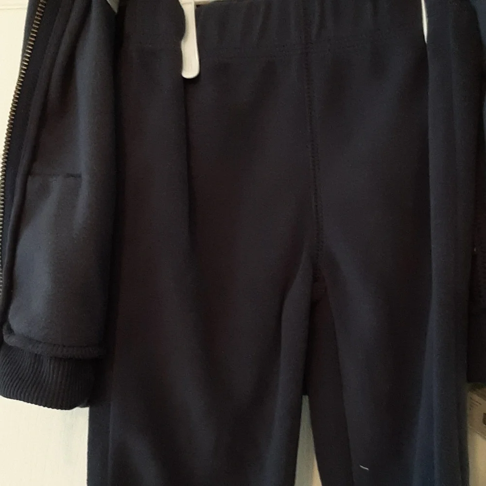 2 NWT Carter's Navy and Gray 3 Piece Baby Outfit Set